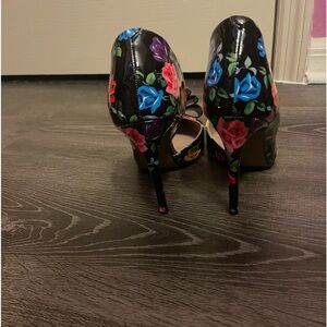 Betsey Johnson Floral Heels